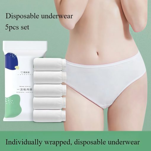 Women Cotton Disposable Panties Free Washing Portable Postpartum Monthly Menstrual Underwear Daily Trip Briefs Travel