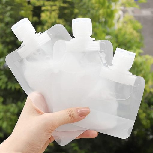 Travel Size Refillable Empty Squeeze Pouch / Stand Up Lotion Shampoo Shower Gel Bags / Leakproof Cosmetic Containers - Image 11