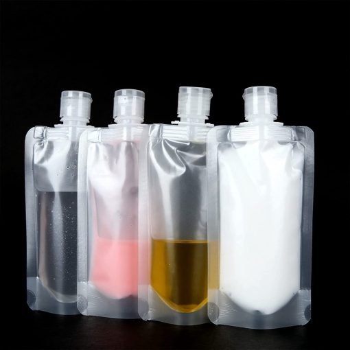Travel Size Refillable Empty Squeeze Pouch / Stand Up Lotion Shampoo Shower Gel Bags / Leakproof Cosmetic Containers - Image 6