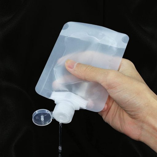 Travel Size Refillable Empty Squeeze Pouch / Stand Up Lotion Shampoo Shower Gel Bags / Leakproof Cosmetic Containers - Image 5