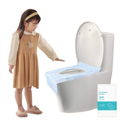 Travel Disposable Paper Toilet Seat Cover Protector Camping Bathroom Accessory Mat Biodegradable Pad Cushion Tandas