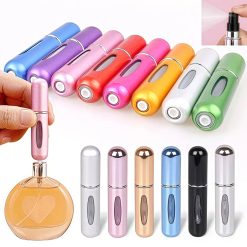 Mini Refillable Perfume Spray Bottle 5ml Portable Eco-Friendly Unisex Travel Atomizer Ideal Perfume Cosmetic Compact