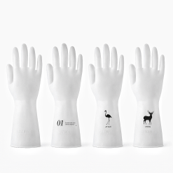 Latex Dishwashing Gloves Anti Slip Cleaning Gloves Kitchen Waterproof Gloves Household Rubber Gloves Reusable Kitchen Gloves