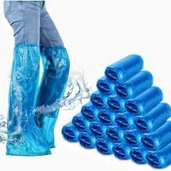 Disposable Shoe Cover PP Boot Protector Elastic Waterproof Overshoes Thick Rain Mud Dust Barrier Outdoor Indoor