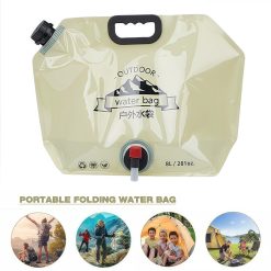 Camping Portable Water Storage Bag 8L Storage Carrier Outdoor Large Capacity Accessory Travel Hiking Road Trip Travel