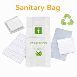 Disposable Sanitary Bags Leak Proof Odor Resistant Hygienic Trash Bags for Hotel Travel Guesthouse Airplane Use