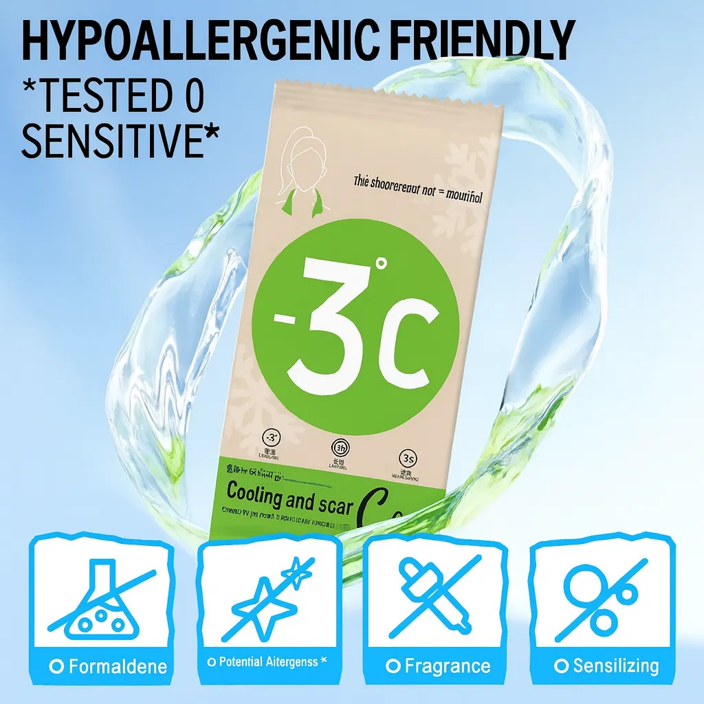 Cooling Sweat-Removing Wipes -3°C Long Towel Mint Menthol Outdoor Sports Refreshing Herbal Wet Towel for Neck Wrist - Image 8