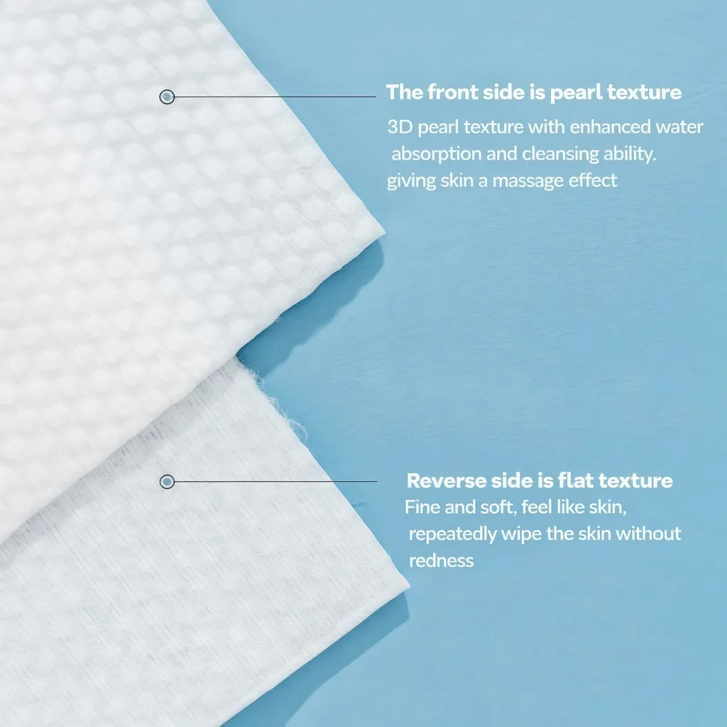 Disposable Face Towel Soft Hygienic Multipurpose Absorbent Pearl Cotton Facial Wash Makeup Skin Care Travel Household - Image 4