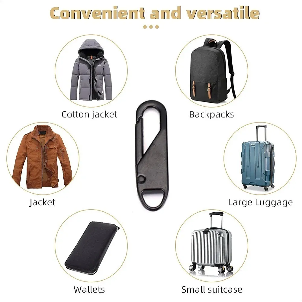 Zipper Slider Puller Instant Repair Bag Replacement Bad Buckle Travel Suitcase Head DIY Sewing Craft - Image 6