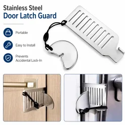 Portable Door Lock Travel Security Stopper Hotel Apartment Privacy Stainless Steel Compact Safety Jammer Dormitory Home