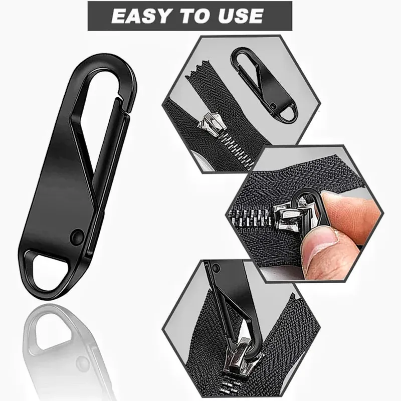 Zipper Slider Puller Instant Repair Bag Replacement Bad Buckle Travel Suitcase Head DIY Sewing Craft - Image 4