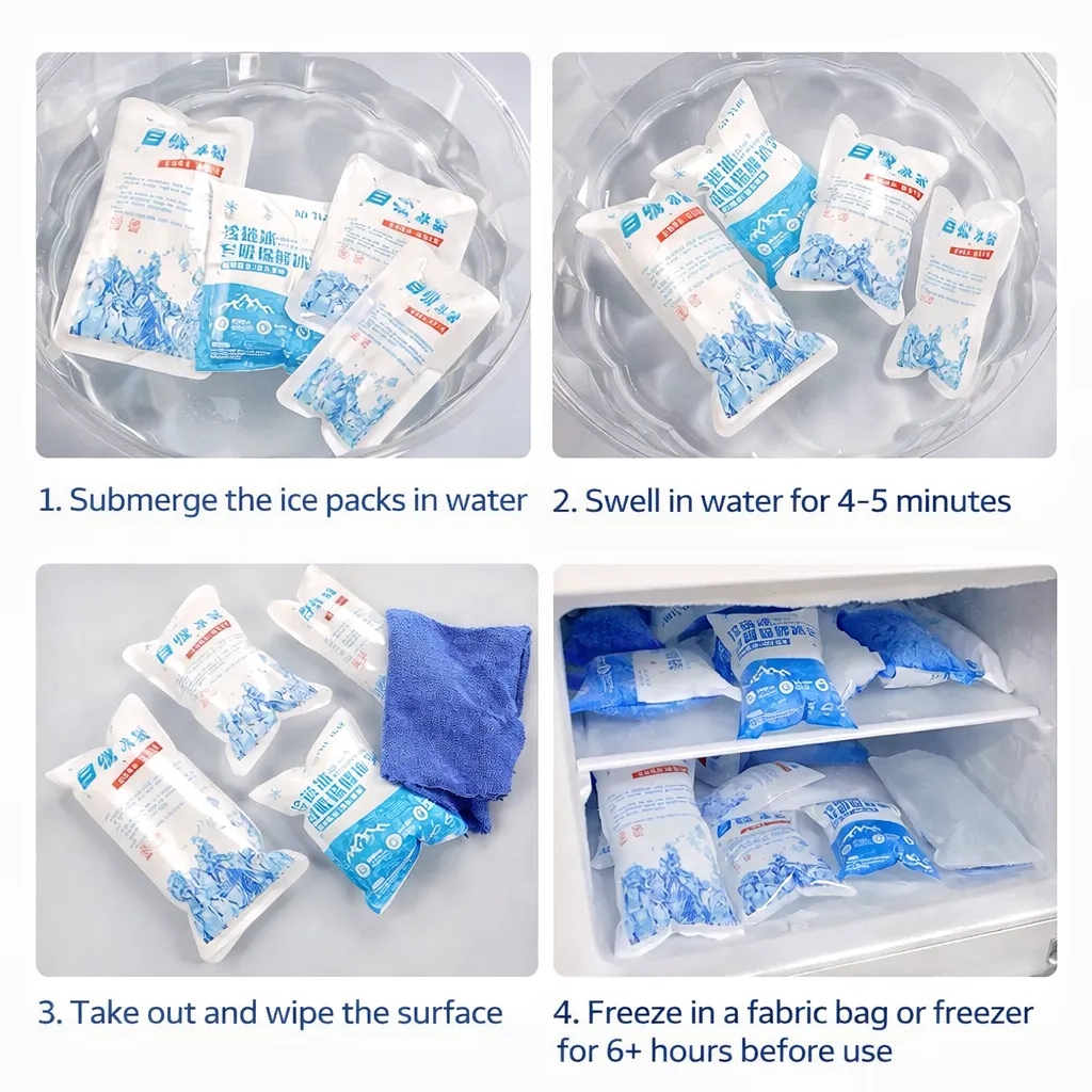 Reusable Ice Pack Self Priming Storage Lunch Box Medical Cold Compress Seafood Transport Cooler Bag Delivery Frozen - Image 6