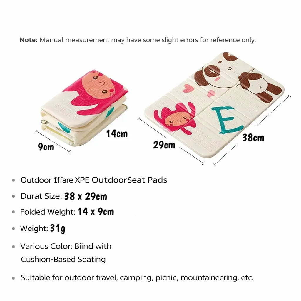 Camping Mat XPE Foldable Waterproof Moisture Proof Picnic Beach Hiking Portable Lightweight Seat Cushion Travel - Image 7