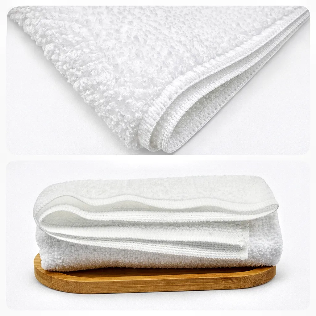 White Towel Bathing Hotel Bathhouse / Hair Salon Pedicure / Thickened Absorbent Lint-Free / Hotel Mandi Tuala Putih - Image 3