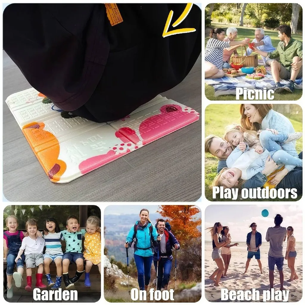 Camping Mat XPE Foldable Waterproof Moisture Proof Picnic Beach Hiking Portable Lightweight Seat Cushion Travel - Image 8