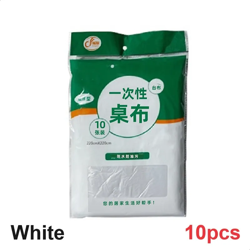 Disposable Plastic Table Cloth Wrapping Cover Square Round Dinner Thicken Waterproof Gathering Wedding Party Supplies - Image 9