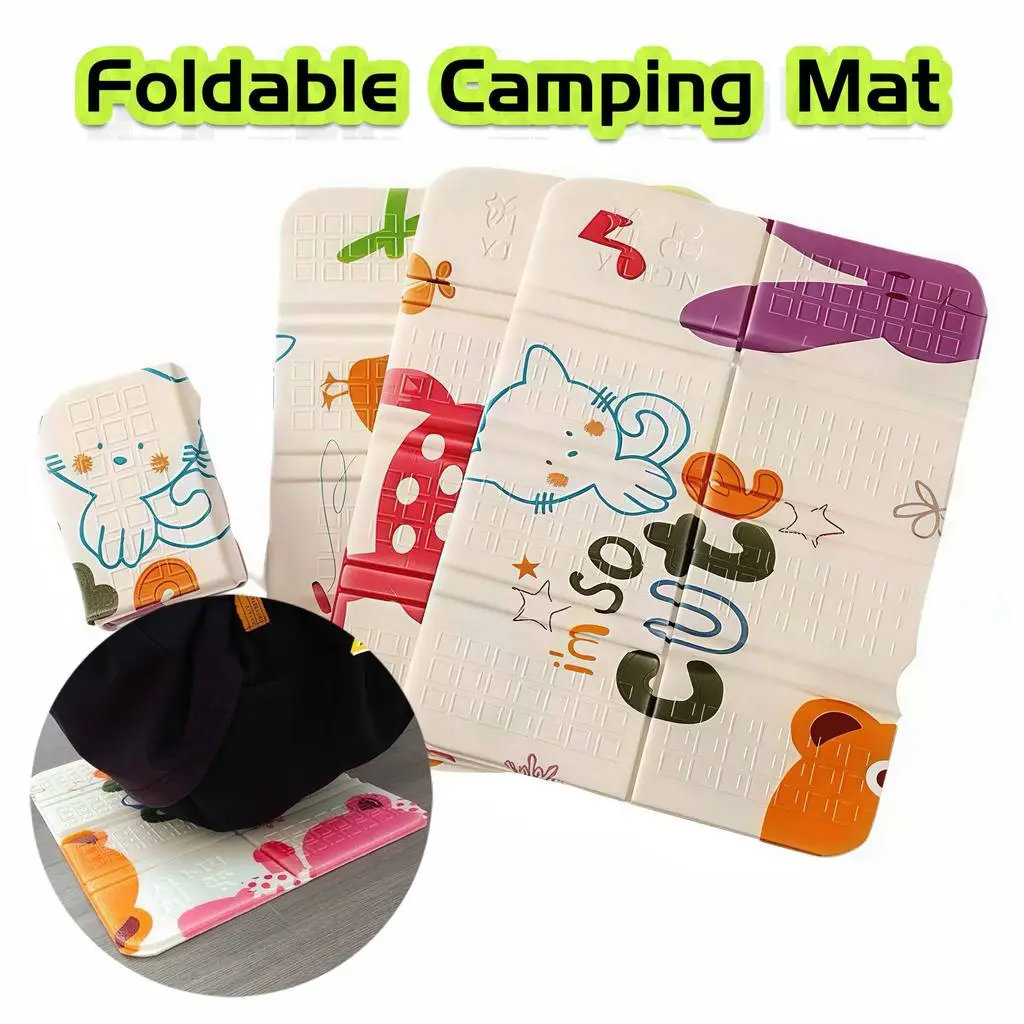 Camping Mat XPE Foldable Waterproof Moisture Proof Picnic Beach Hiking Portable Lightweight Seat Cushion Travel