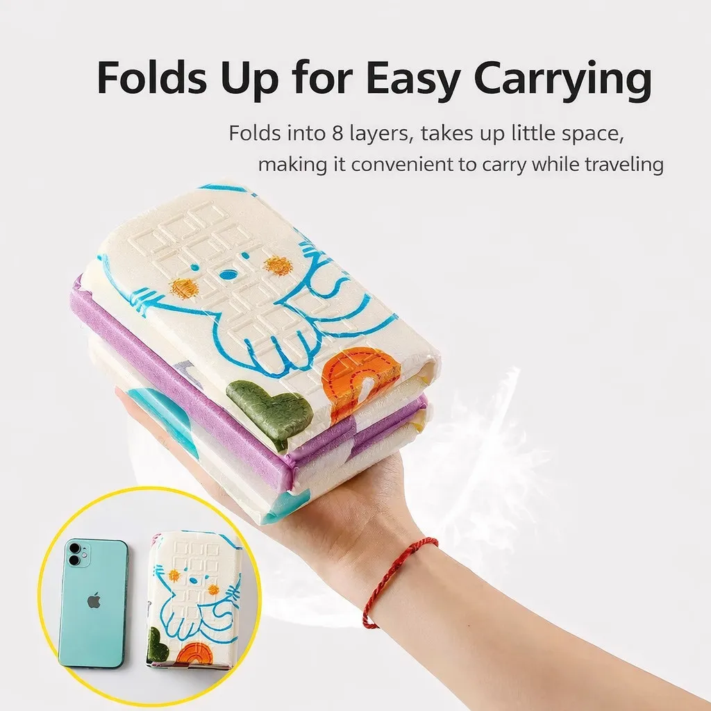 Camping Mat XPE Foldable Waterproof Moisture Proof Picnic Beach Hiking Portable Lightweight Seat Cushion Travel - Image 5