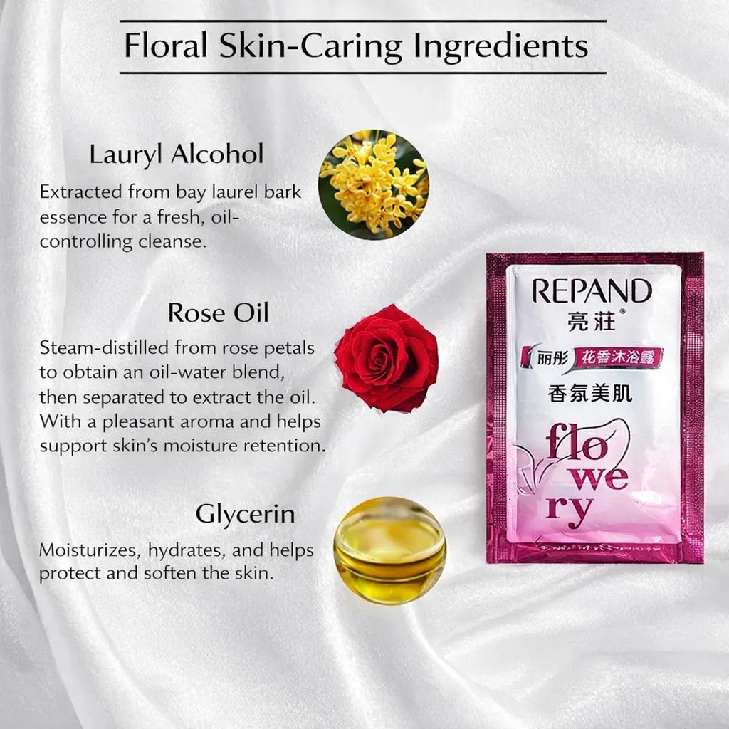 REPAND Hotel Shampoo Body Wash Sachet 8g Disposable Travel Toiletries Floral Fragrance Guest Amenity Single Use Pack - Image 7