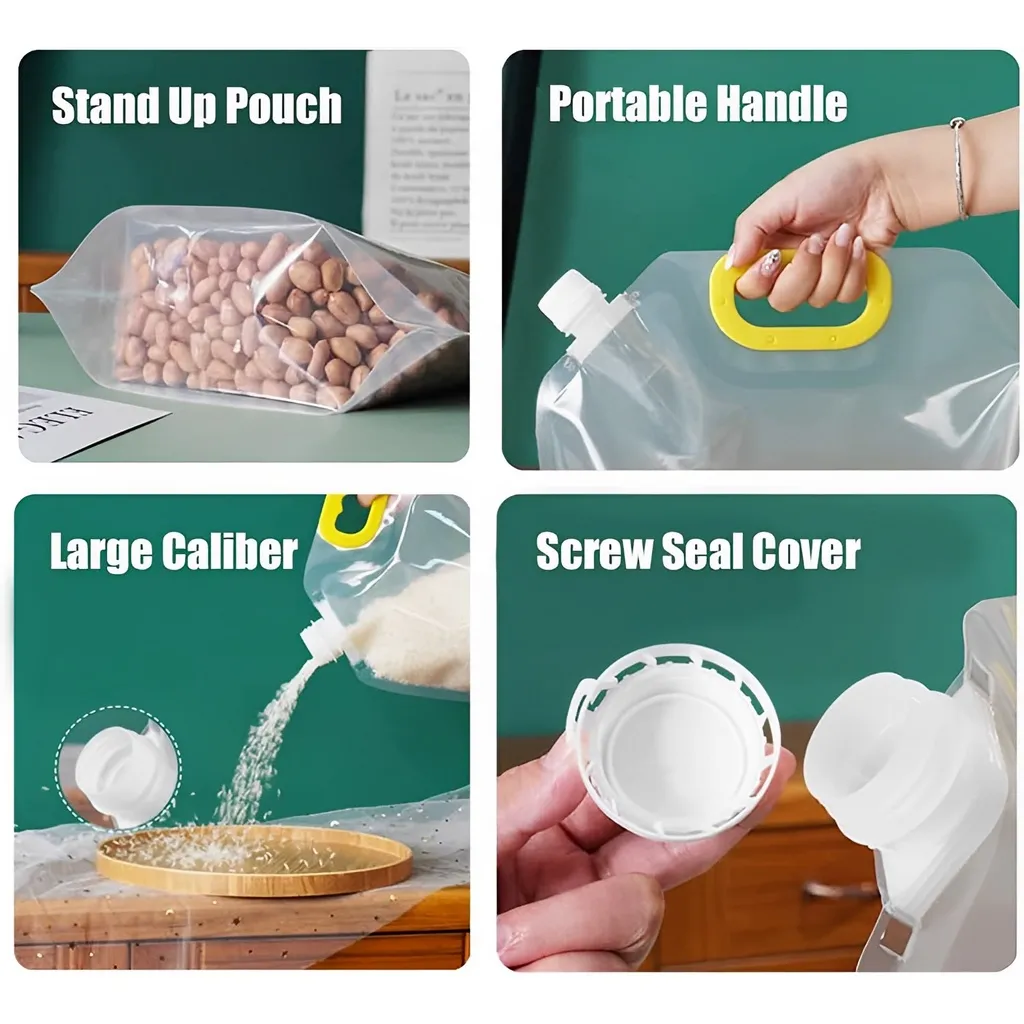 Grain Whole Sealed Bag Food Moisture-Proof Insect-Proof Portable Storage Transparent BPA-Free / Beg Bermeterai - Image 5