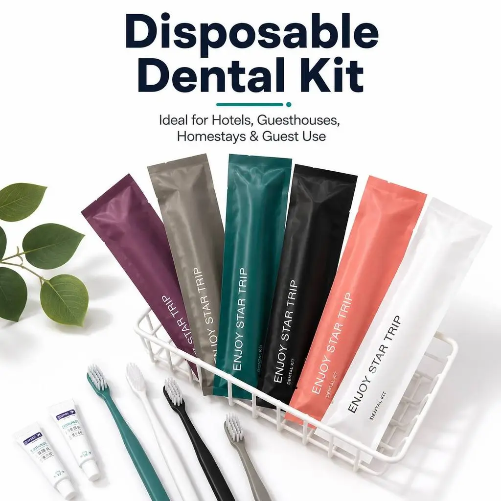 Hotel Disposable Toothbrush Dental Kit 3g Toothpaste Soft Bristle Travel Guest Amenity Set Homestay Airbnb Supply - Image 2