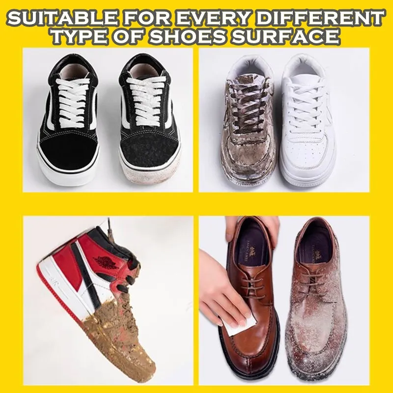 12/80pcs Shoe Cleaning Disposable Wet Tissue Quick Shine Wipes White Shoes Sneakers Care Towel Portable Travel Pack - Image 7