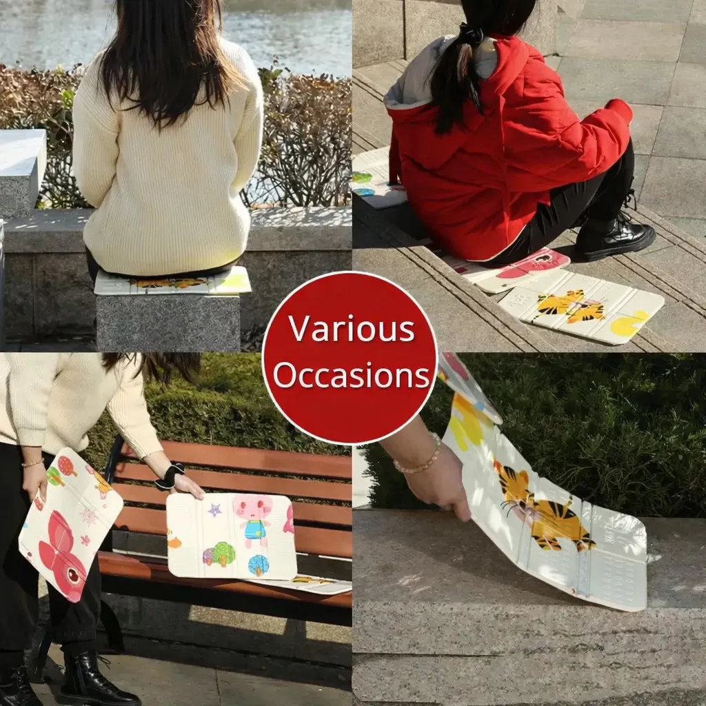 Camping Mat XPE Foldable Waterproof Moisture Proof Picnic Beach Hiking Portable Lightweight Seat Cushion Travel - Image 3