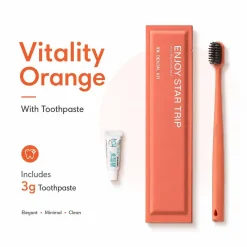 Orange + toothpaste