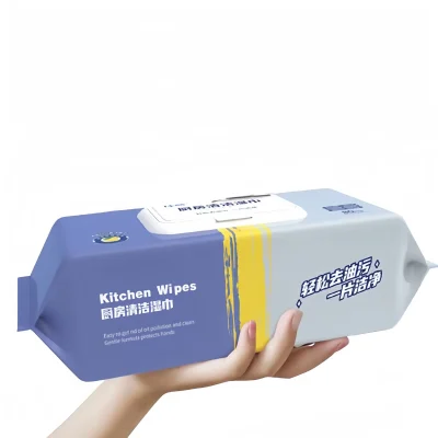 AXN-Kitchen Wipe-80pcs【20X20CM】Thickened Wet Strong Oil Removal Disposable Cleaning Cloth Stove Table Hood Utensils Tissue