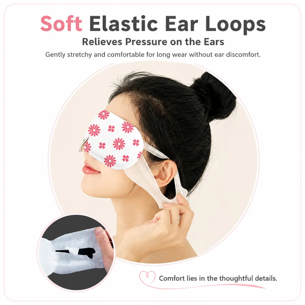Disposable Steam Eye Mask Hot Compress Eye Patch Self Heating Eye Cover Travel Sleep Relax Care Pack - Image 7