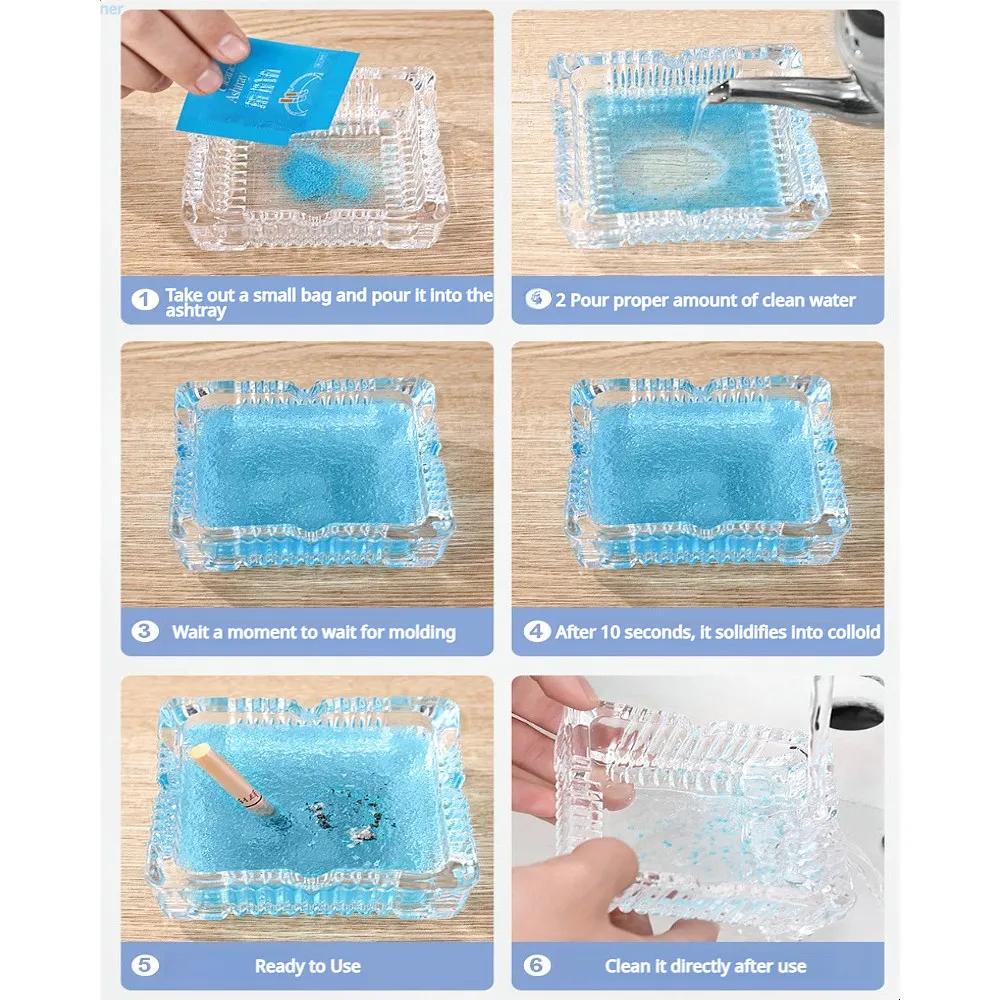 Disposable Ashtray Cleaner Household Anti Fly Ash Office Cleaning Smoke Remover Fashionable Lazy Odor Pembersih Asbak - Image 6