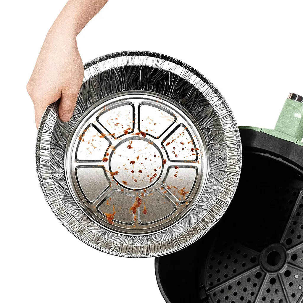 Aluminum Foil Tray Air Fryer Disposable Baking Pan BBQ Grill Container Oven Cooking Tin Foil Food Tray Kitchen Baking - Image 6