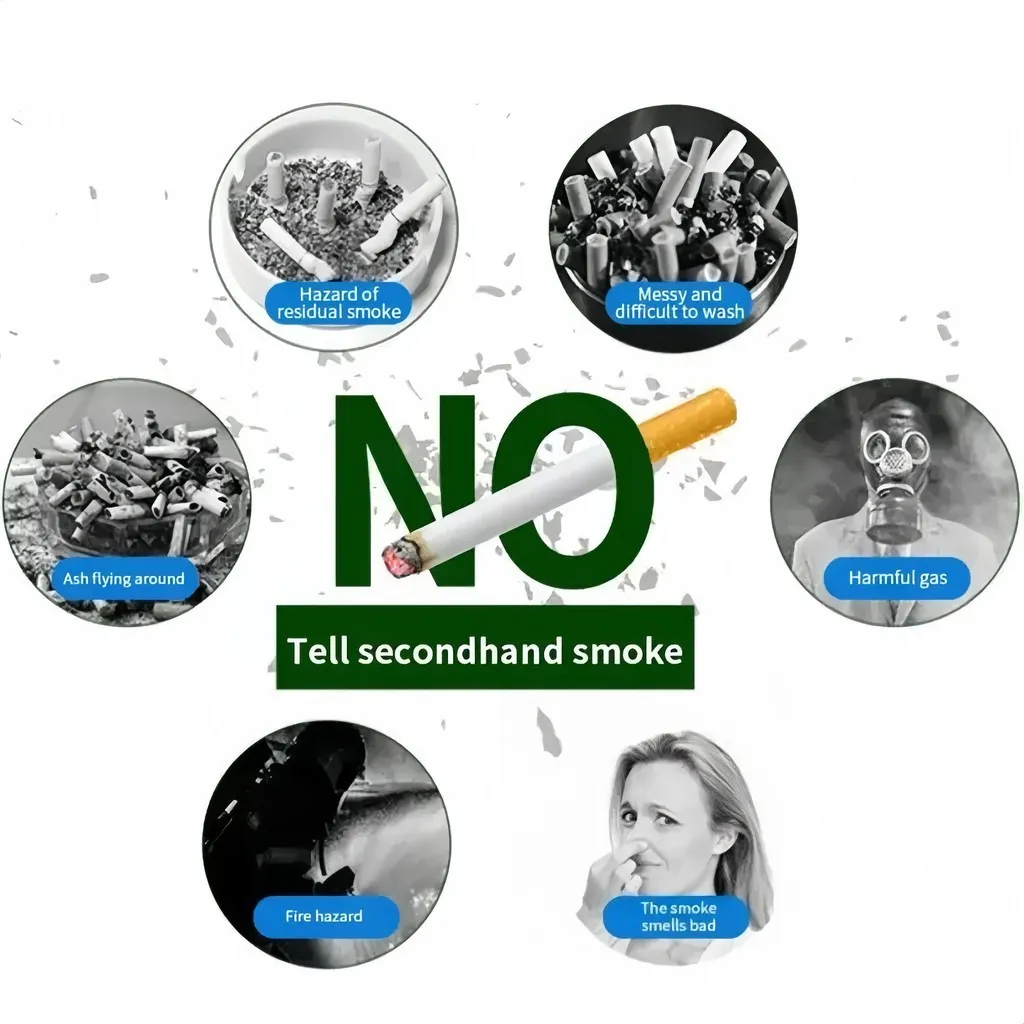 Disposable Ashtray Cleaner Household Anti Fly Ash Office Cleaning Smoke Remover Fashionable Lazy Odor Pembersih Asbak - Image 3