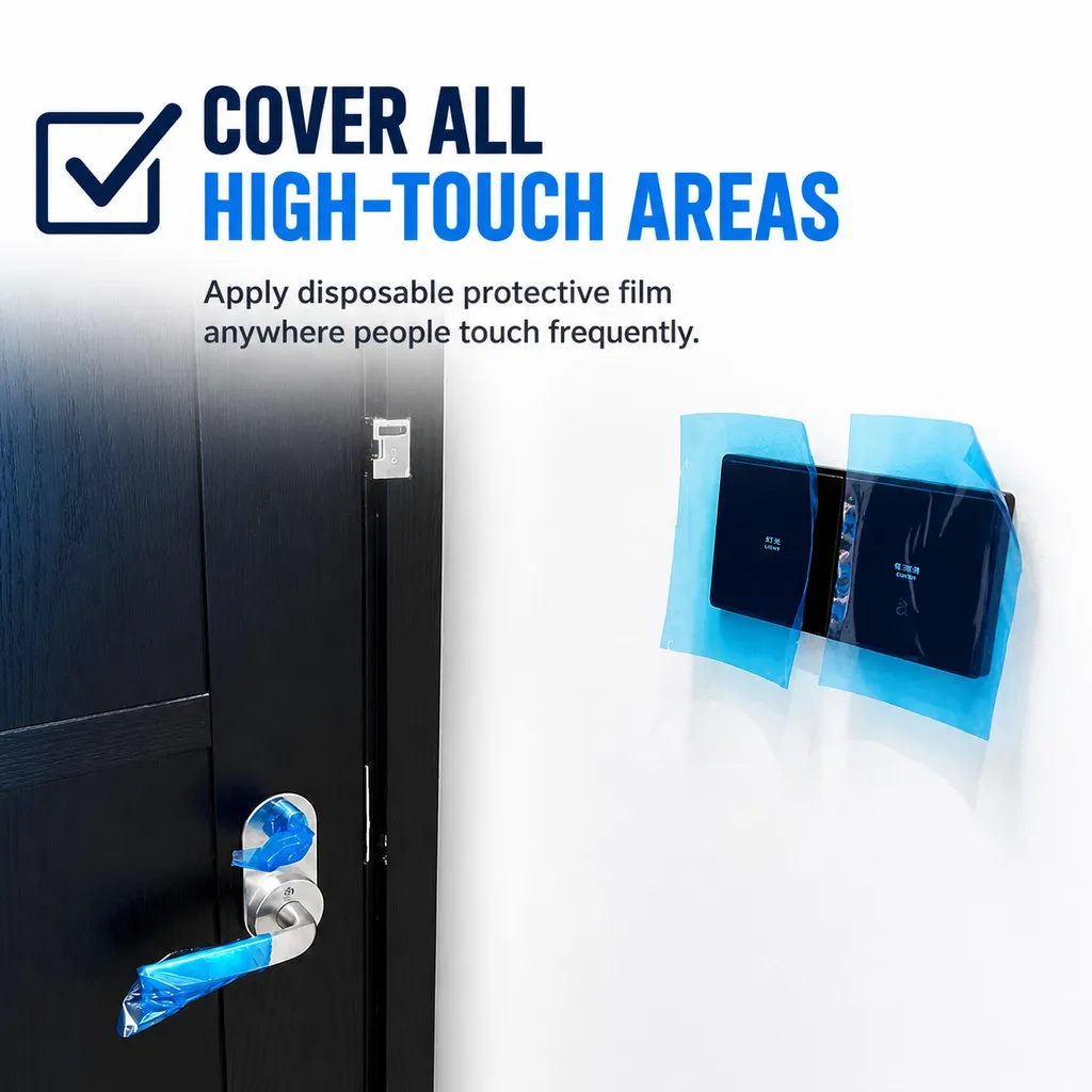 Disposable Isolation Film Roll Toilet Seat Barrier Tape Bathroom Surface Cover Travel Hotel Homestay Use - Image 3