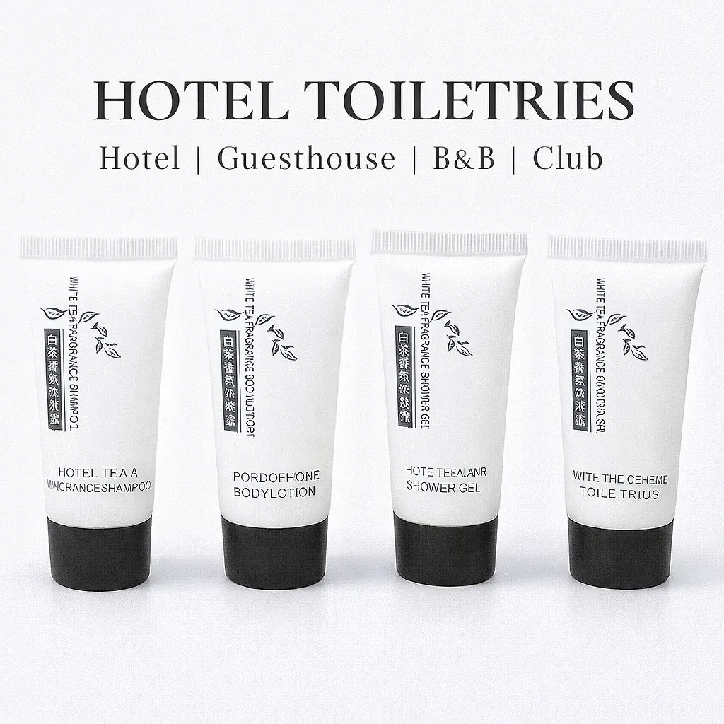 Disposable Shower Gel Shampoo White Tea Amino Acid Refreshing Tube Travel Hotel Guest Amenity 20ml - Image 4