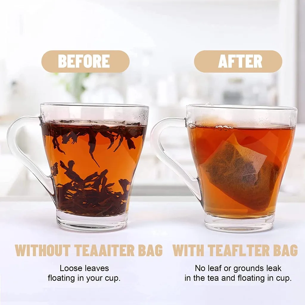 【100pcs】Tea Bag Non-Woven Empty Teabags Seal Filter Disposable Tea Soup Bag / Tali Uncang Teh Beg / 茶包袋 - Image 5