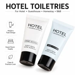 Disposable Shower Gel Shampoo White Tea Amino Acid Refreshing Tube Travel Hotel Guest Amenity 20ml