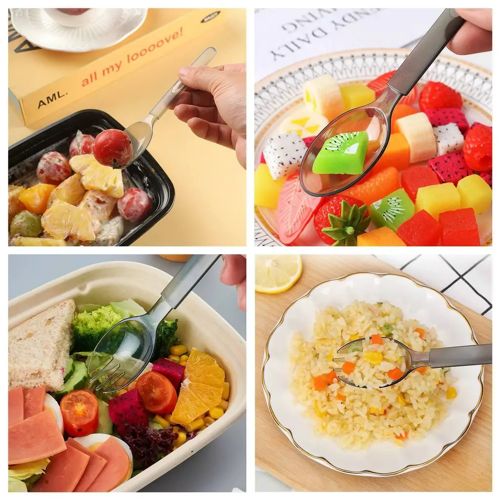 Transparent Disposable Spoon Fork Individually Packed Thick Food Grade PP Cutlery Catering Restaurant Delivery Use - Image 5