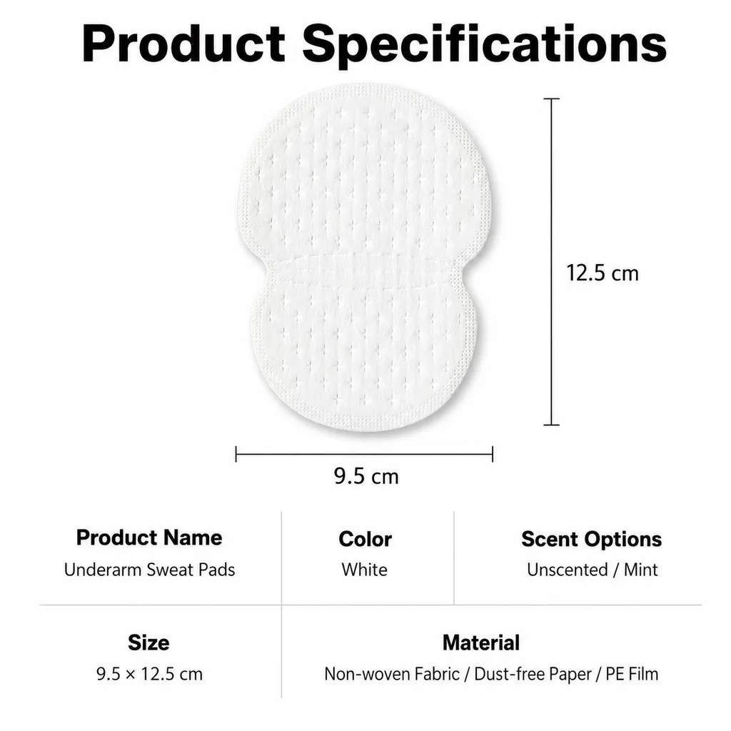 Disposable Underarm Sweat Pads Armpit Absorbent Anti Sweat Stain Invisible Clothing Pads For Men Women - Image 8