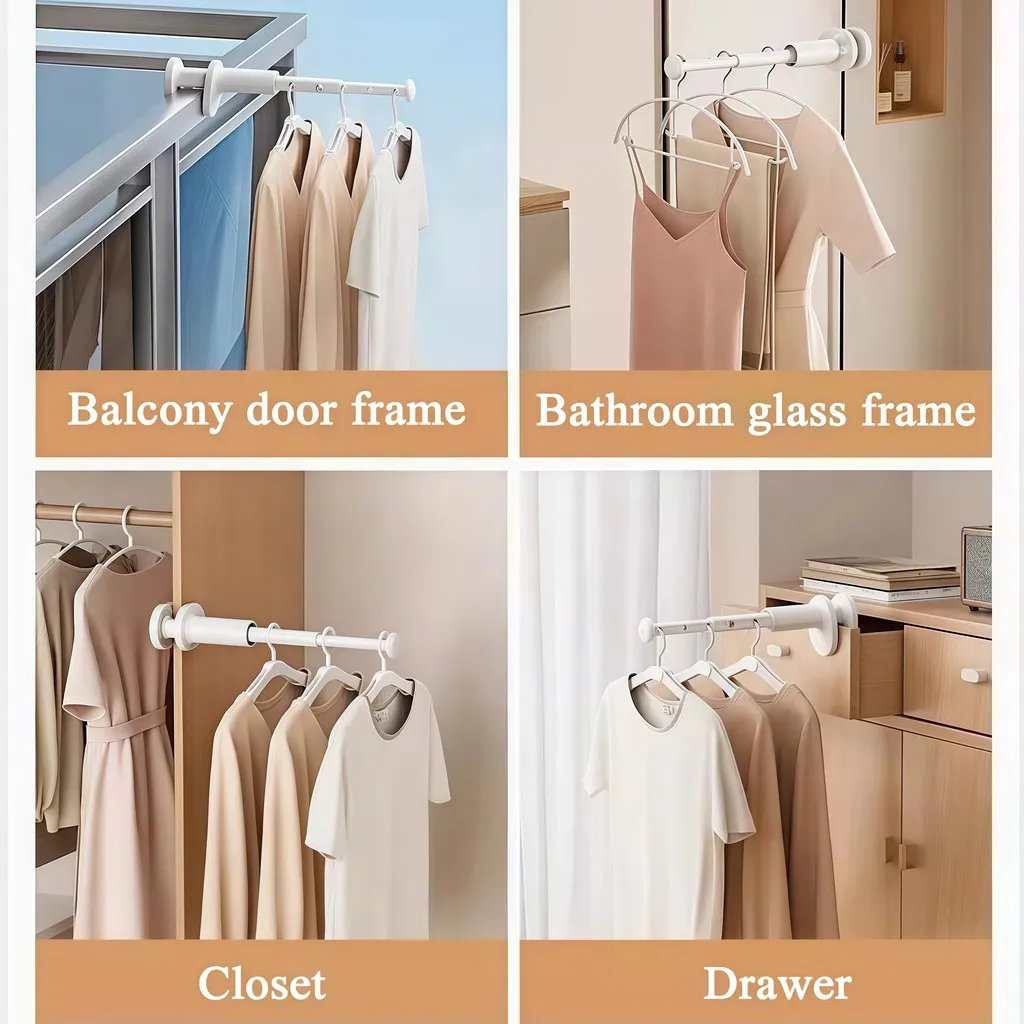 Retractable Portable Clothes Drying Rack Foldable Strong Load Bearing Travel Hanger ABS Space Saving Laundry Organizer - Image 6