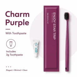 Purple + toothpaste
