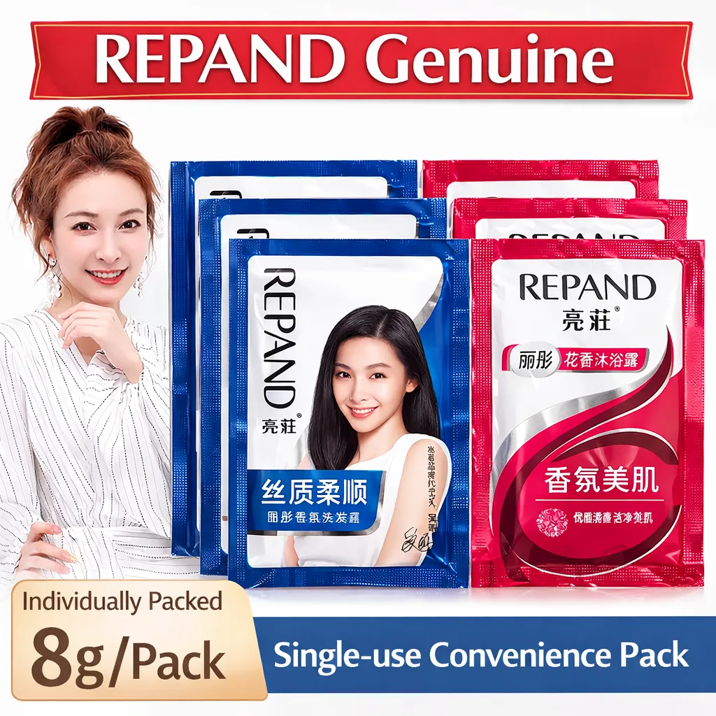 REPAND Hotel Shampoo Body Wash Sachet 8g Disposable Travel Toiletries Floral Fragrance Guest Amenity Single Use Pack - Image 3
