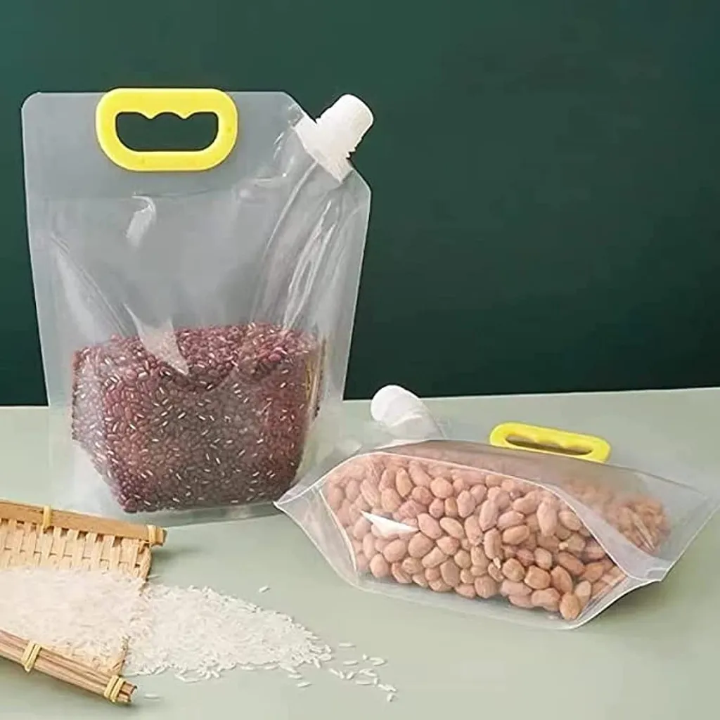 Grain Whole Sealed Bag Food Moisture-Proof Insect-Proof Portable Storage Transparent BPA-Free / Beg Bermeterai - Image 2