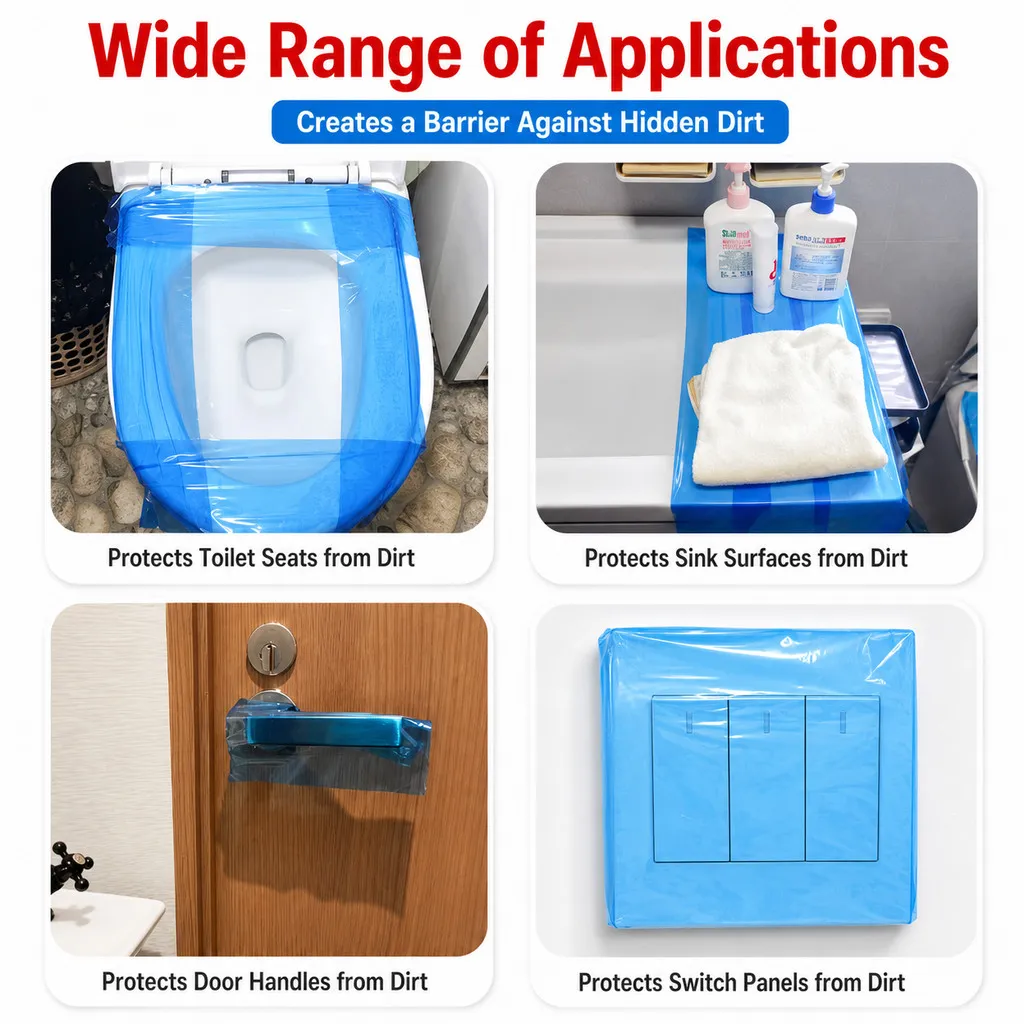 Disposable Isolation Film Roll Toilet Seat Barrier Tape Bathroom Surface Cover Travel Hotel Homestay Use - Image 7