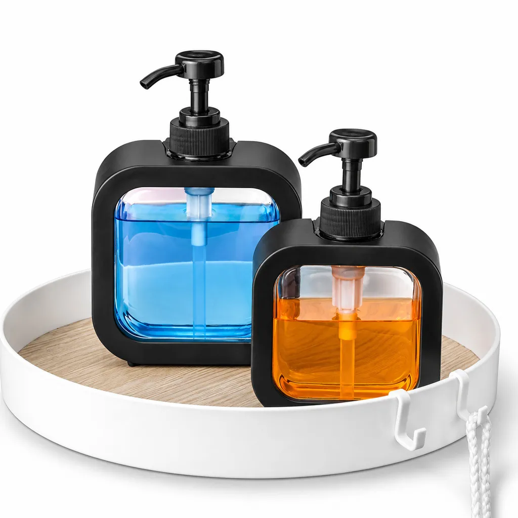 【300ml/500ml】Press Pump Lotion Dispenser Bottle Refillable Soap Shampoo Shower Gel Hand Wash Botol Sabun Pump Bathroom