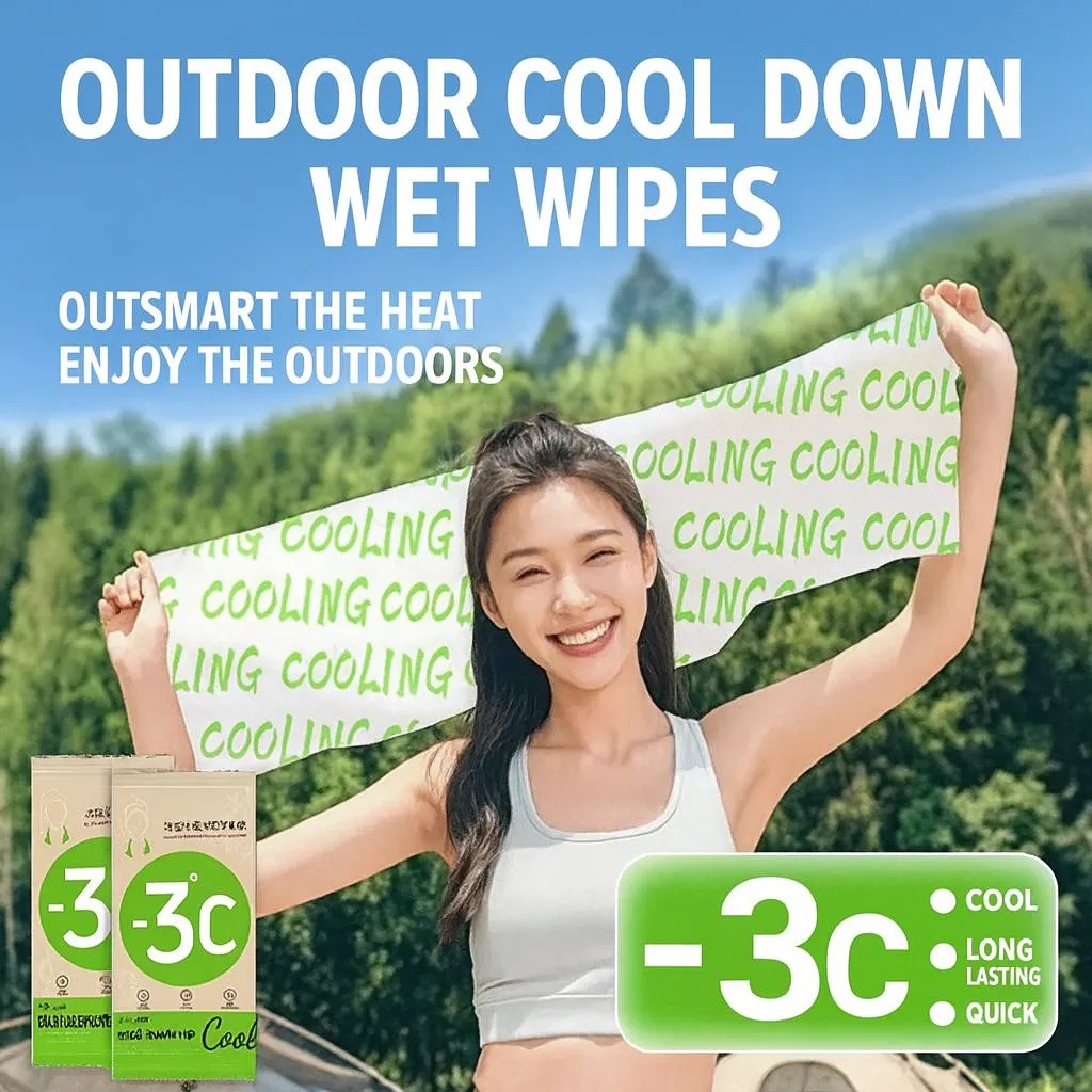 Cooling Sweat-Removing Wipes -3°C Long Towel Mint Menthol Outdoor Sports Refreshing Herbal Wet Towel for Neck Wrist - Image 6