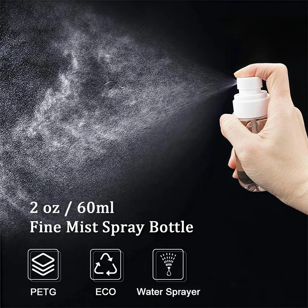 Refillable Spray Bottle Alcohol Atomizer Mini Fine Mist Liquid Containers Skin Care Makeup Travel Accessorie Sample - Image 2