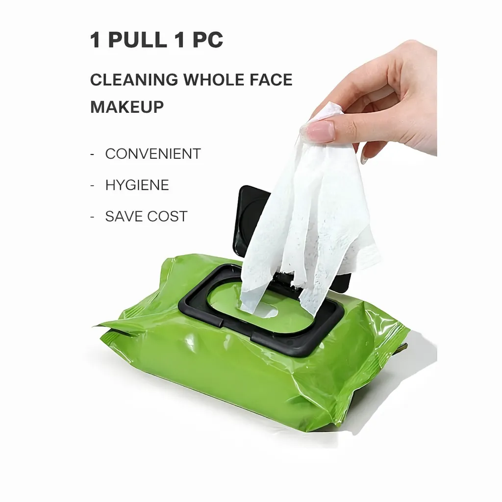 【80PCS】Tuala Pembersih Solek Avocado Makeup Remover Wet Tissue Face Deep Cleansing Eyes Lips Skin Moisturizing Make Up Pads - Image 6