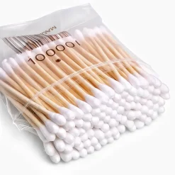 Disposable Natural Birch Wood Cotton Bud Swabs Hygienic Cotton Swab Women Beauty Cleansing Makeup Nose Ears Cleaning