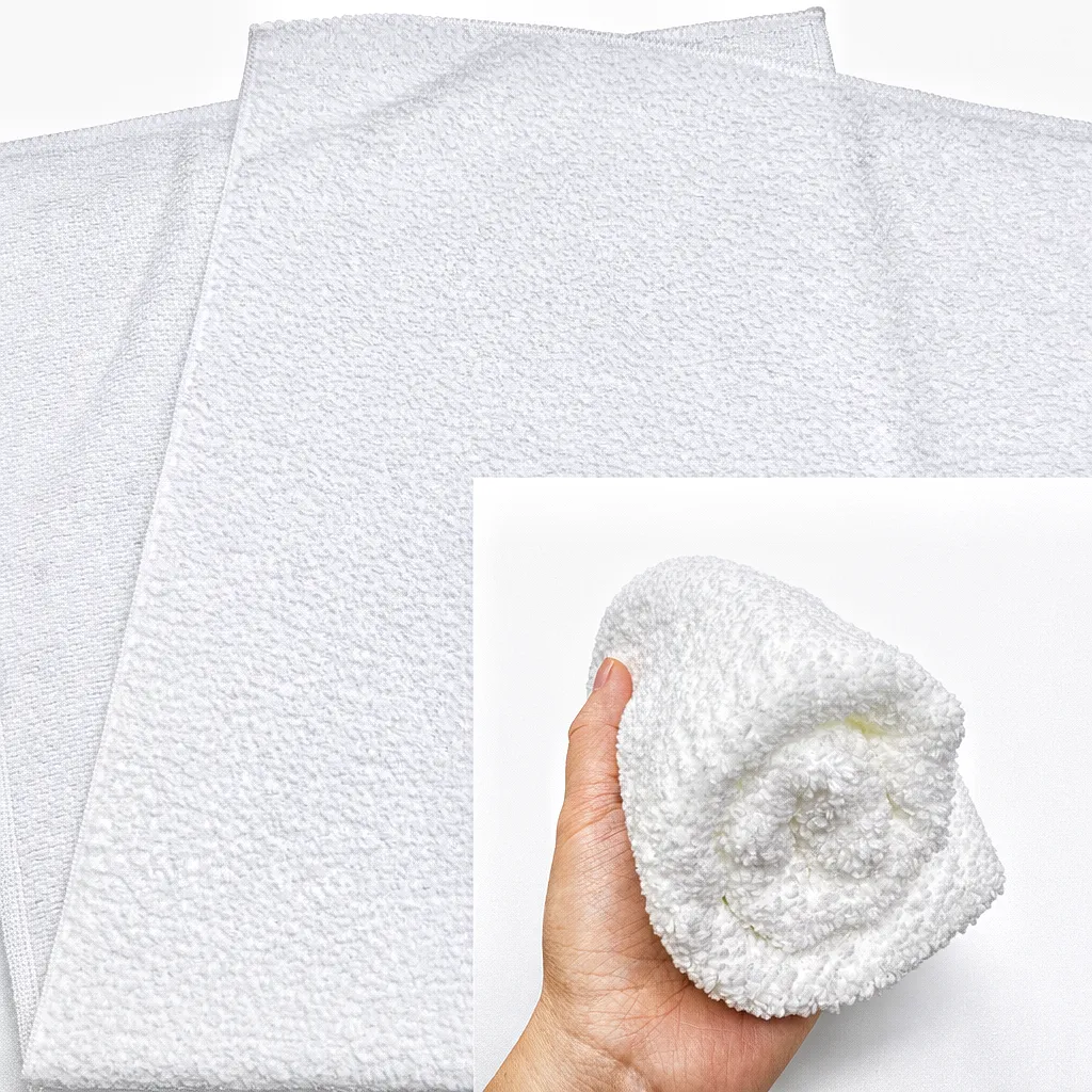 White Towel Bathing Hotel Bathhouse / Hair Salon Pedicure / Thickened Absorbent Lint-Free / Hotel Mandi Tuala Putih - Image 2